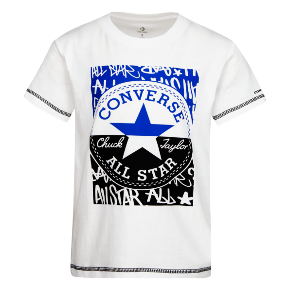 Converse Untitles Short Sleeve Boys T-Shirt White | Rookie USA