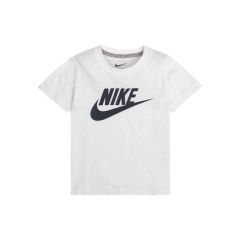 Nike Boys Futura Short Sleeve  Tee White