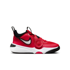 Nike Team Hustle D 11 Big Kids Basketball Shoes Red Right Side View