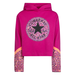 Converse Girls Colorblocked Hoodie Prime Pink