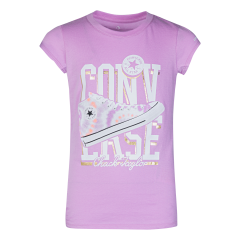 Converse Girls  Tie Dye Sneaker Tee Beyond Pink