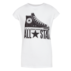 Converse Girls  All Star Classic Tee White