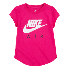 Nike Girls  Futura Air Short Sleeve Tee Dark Hyper Pink
