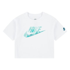 Nike Sci-Dye Boxy White Toddlers T-Shirt Front View