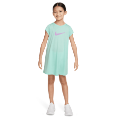 Nike Girls  Sport Daisy T-Shirt Dress Short Sleeve Mint Foam