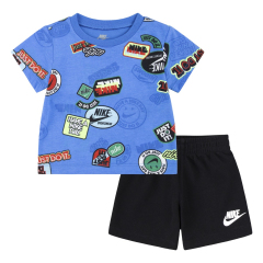 Nike Sportswear Printed Tee and Shorts Set