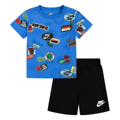 Nike Sportswear Printed Tee and Shorts Set