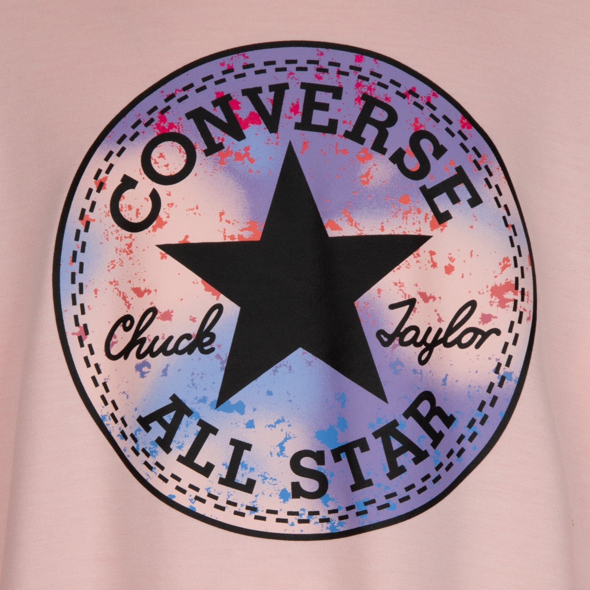 Converse Girls Ruched Chuck Patch Crwnck Young Adults Storm Pink ...