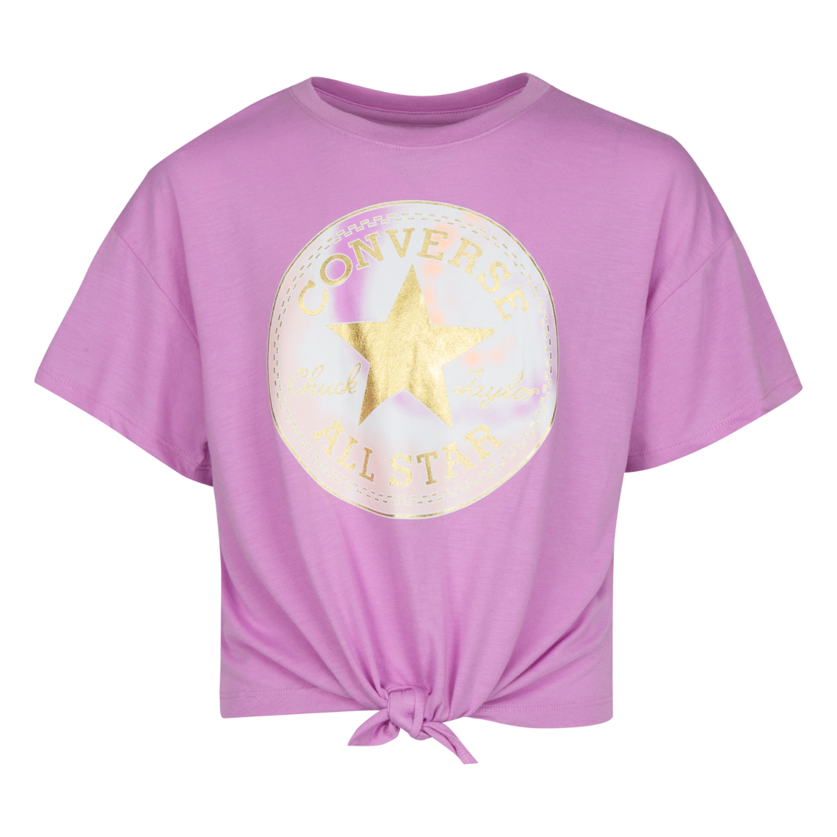 Buy Girl's Converse Beyond Pink Ss Boxy Graphic Tie Top Rookie USA